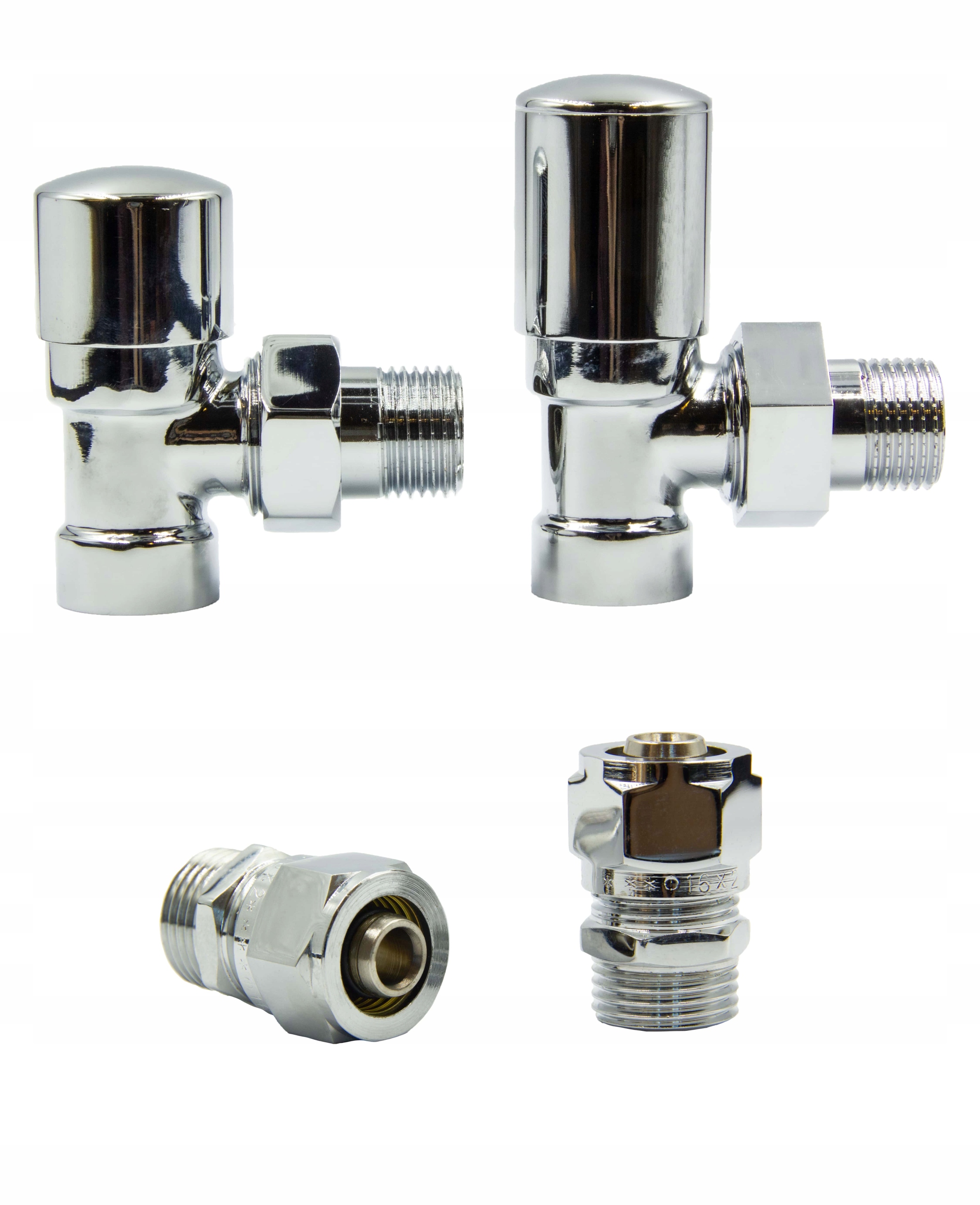 

Zawory kątowe Swing chrom złączki do PEX16mm
