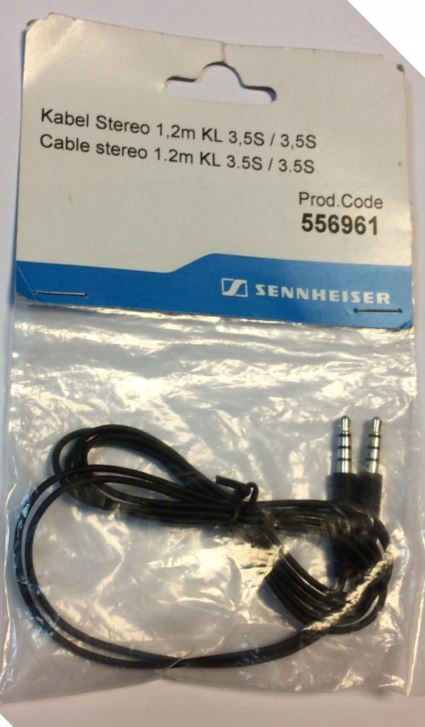 

556961 Sennheiser kabel 1,2m wtyk-wtyk 3,5mm