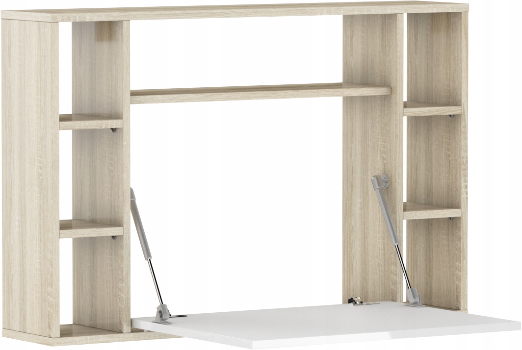 Písací stôl home office Muse sonoma biely lesk