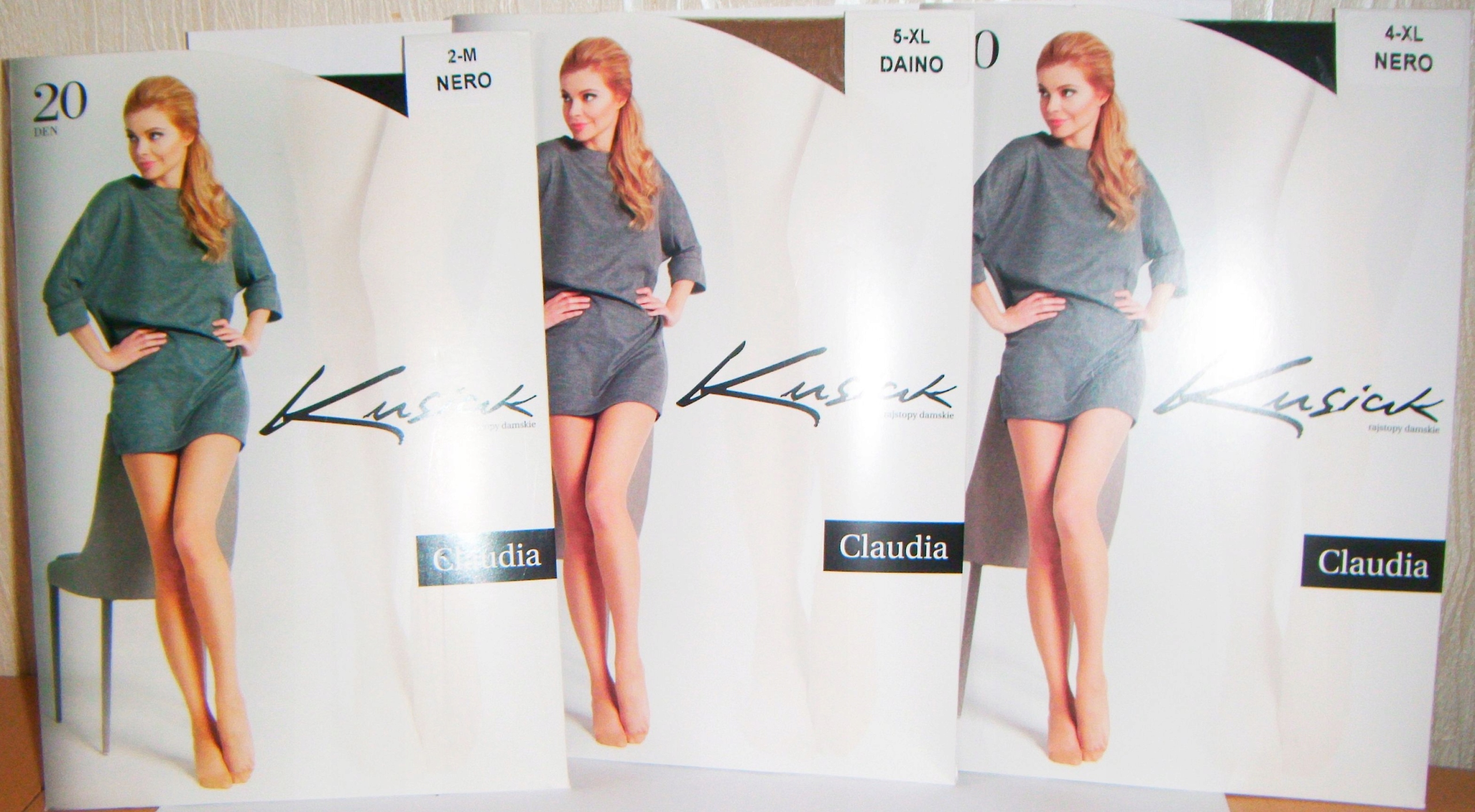 

Rajstopy dams M-L XL XXL lacra 20 den kolory szt 3
