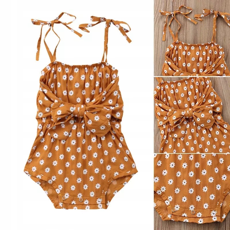 

Kombinezon letni rampers Kwiaty bodziak 68 74 Pl