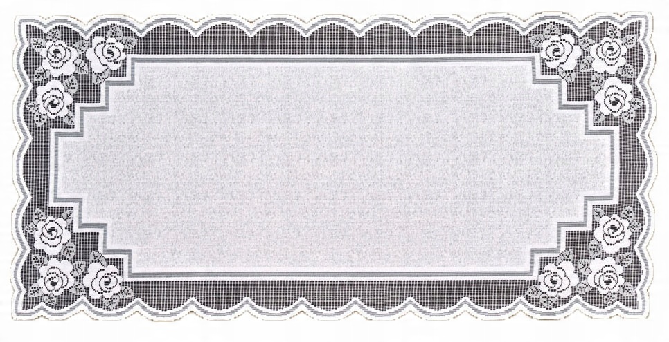 

Biały Bieżnik 21380 Prostokątny Rozmiar: 60x120 CM