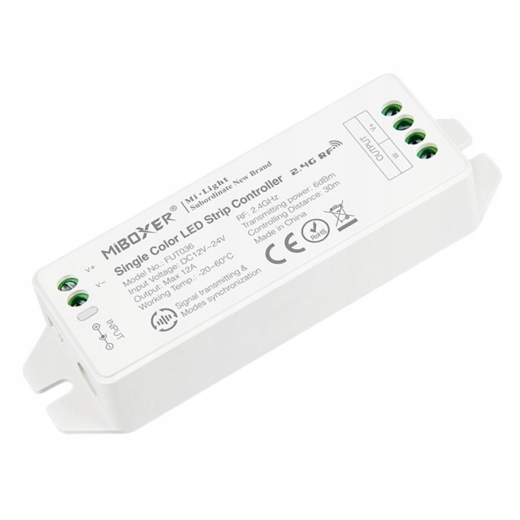 

Milight Miboxer Kontroler MONOstrefowy 12A FUT036M
