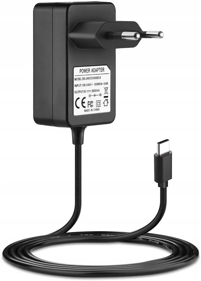 

Szybka Ładowarka Zasilacz 5.1V 3A 3000mA Usb Typ C