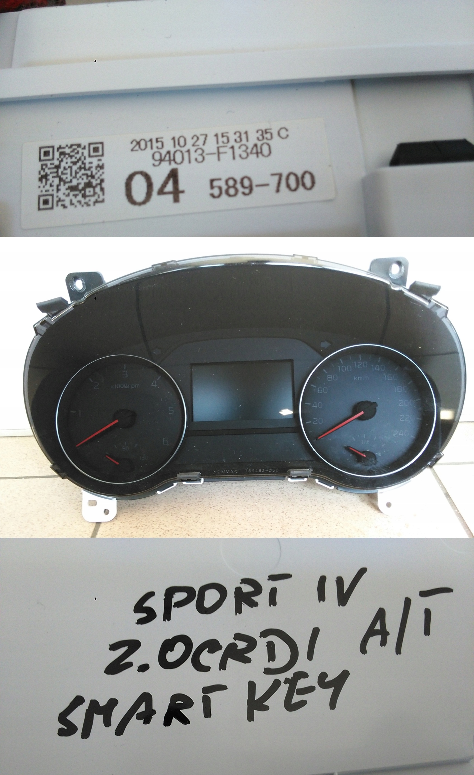 KIA SPORTAGE IV 2016- 2.0CRDI A/T LICZNIK ZEGARY