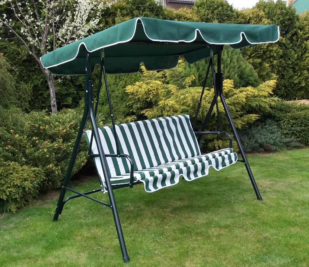 HUŚTAWKA OGRODOWA 3-OSOBOWA na TARAS BALKON PATIO Styl tradycyjny