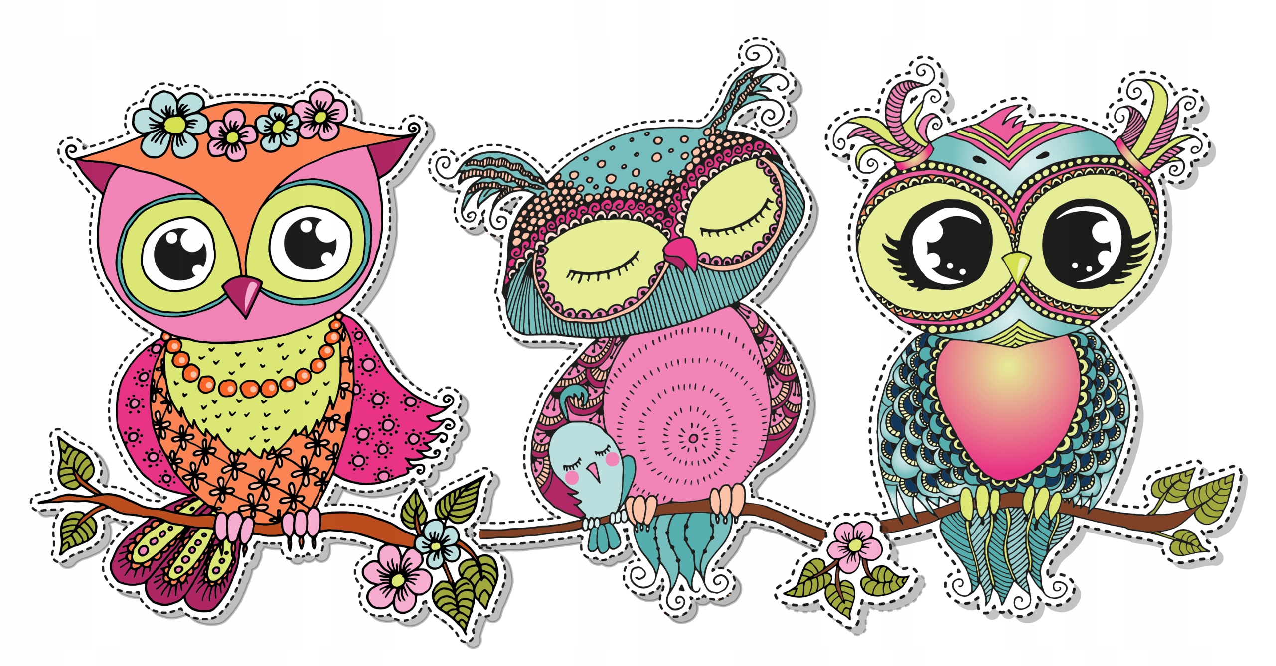 

Naklejka Na Okno Meble Lustro Sowy Sówki Sówka