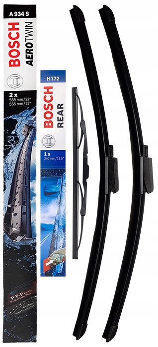 WYCIERACZKI BOSCH PRZOD TYL AUDI A6 C6 2004 Passenger s blade 550 mm