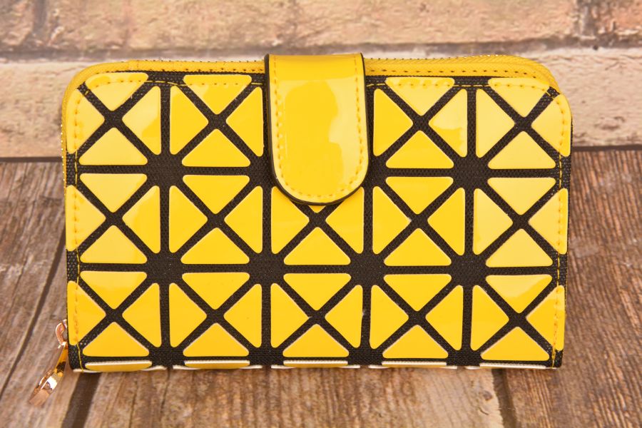 Mały Portfel Damski Podwójny Szachownica Marka inna