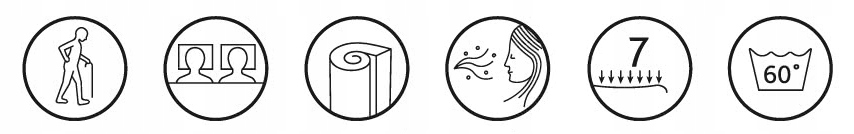 Materac 140x200 Hilding Step Silver do łóżka Szerokość materaca 140 cm