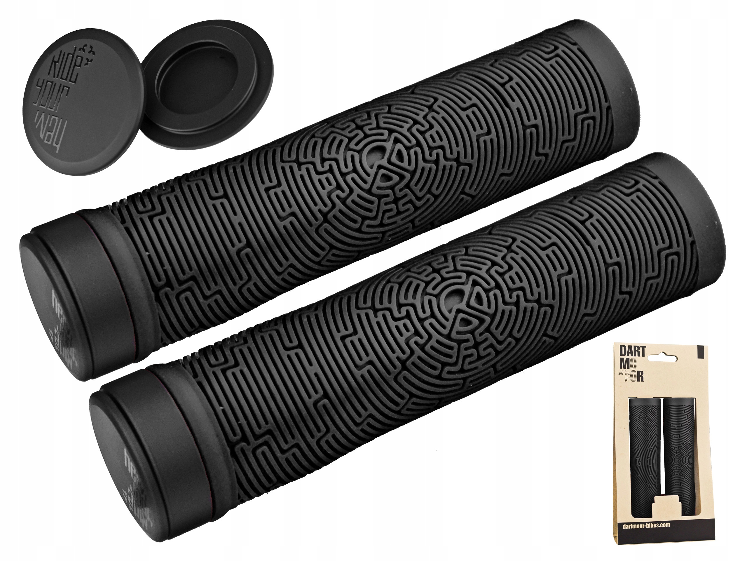 

Gripy Dartmoor Maze Czarne Przykręcane 137 MM