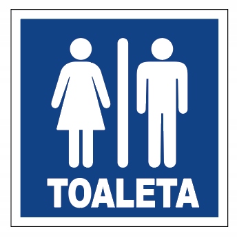

Wc Toaleta Damska Męska Pcv Tabliczka Piktogram