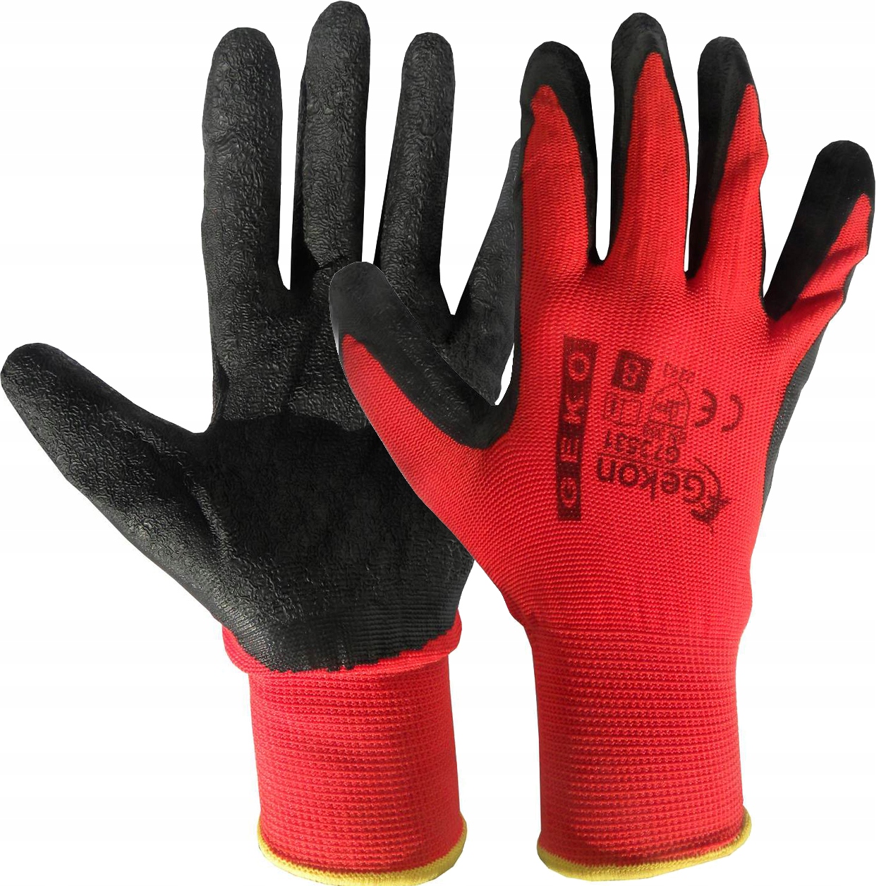 RĘKAWICE OCHRONNE POWLEKANE LATEKSEM R8 M GEKON