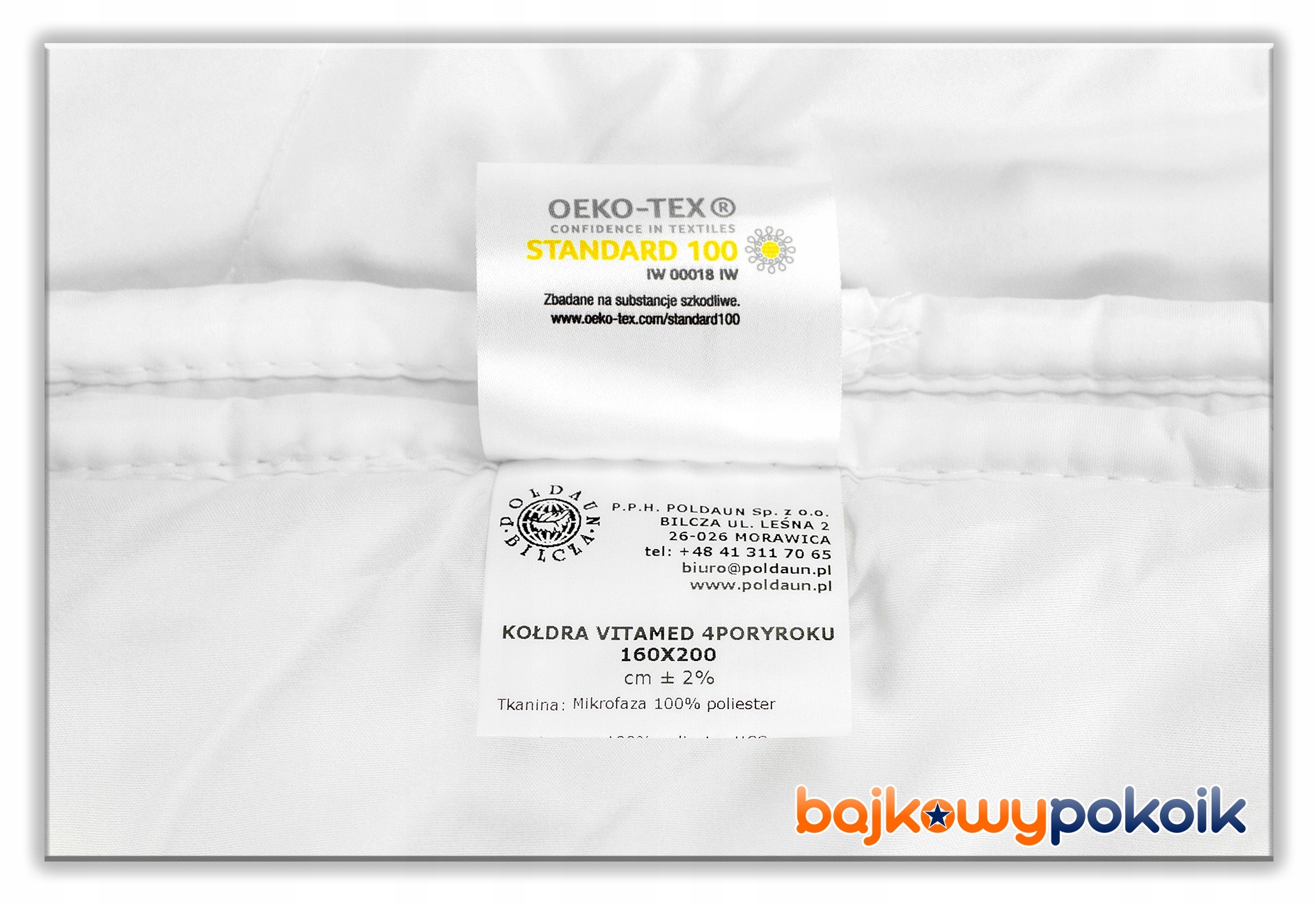 Polska KOŁDRA 4 pory roku VITAMED 220X200 POLDAUN Szerokość produktu 220 cm