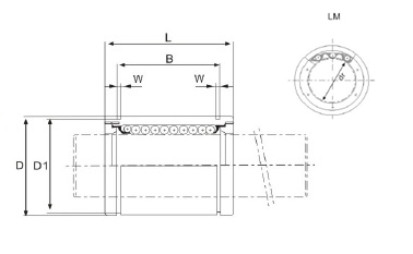 Łożysko liniowe LM 16 UU Fi 16 Drukarka RepRap 3D Producent Neutral