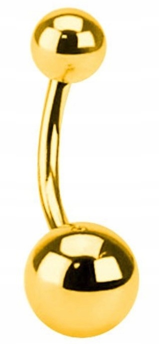 

Mini Kolczyk Do Pępka Gold 1,6/10/5/8 mm Złoty