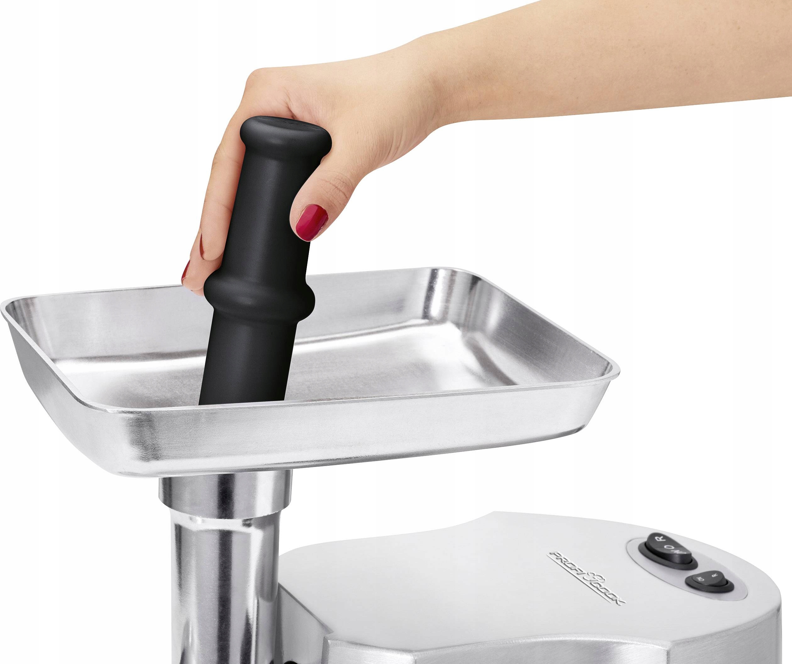 PROFICOOK MASZYNKA DO MIELENIA MIĘSA INOX 2000W Głębokość produktu 21.6 cm