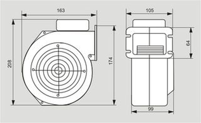 Wentylator WPA 06 dmuchawa do kotła pieca MplusM Kod producenta WPA 06