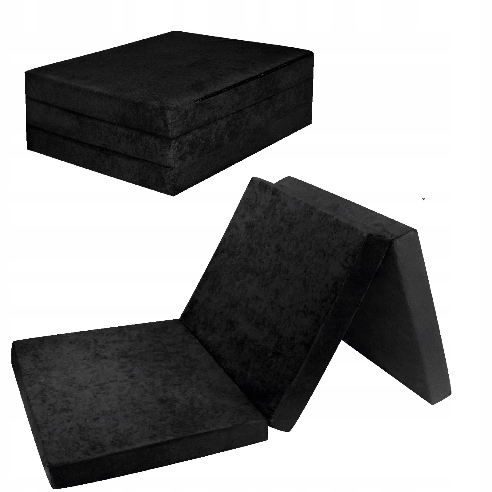 

Materac 180x65x7 Turystyczny Rozkładany Czarny