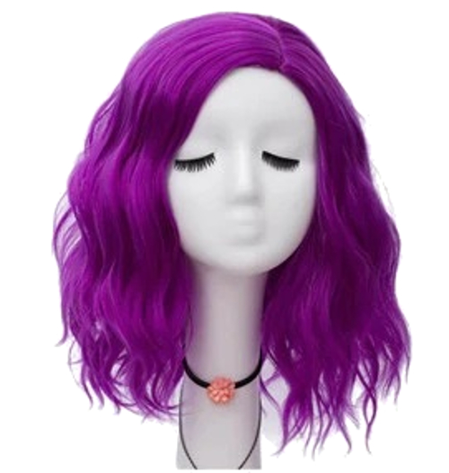 

Peruka Cosplay 40 CM Bob Glam Rock Fiolet