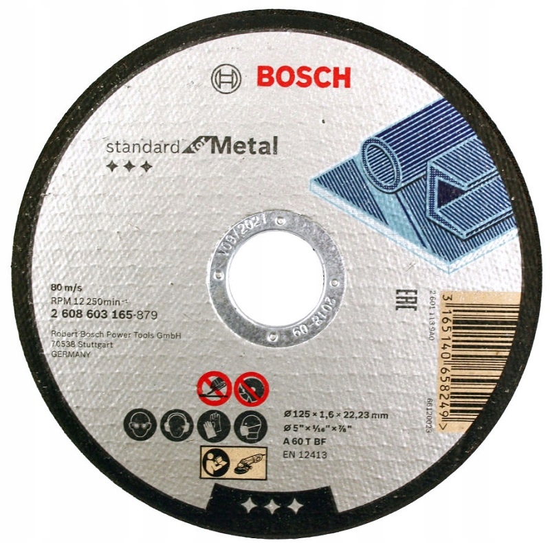 

Bosch Tarcza Korundowa Do Metalu 125 x 1,6 x 22,2