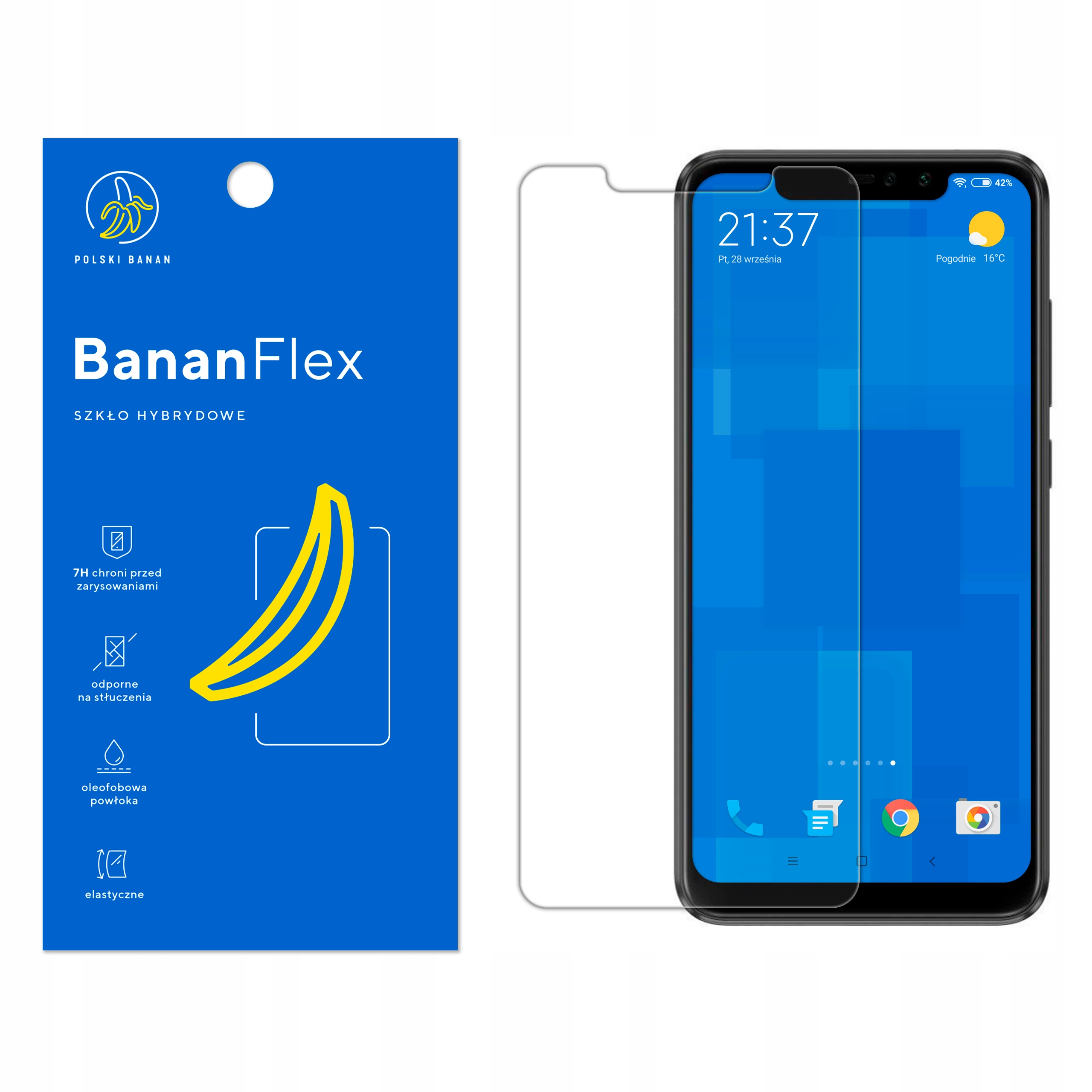 

Szkło Hybrydowe 7H do Xiaomi Redmi Note 6 Pro