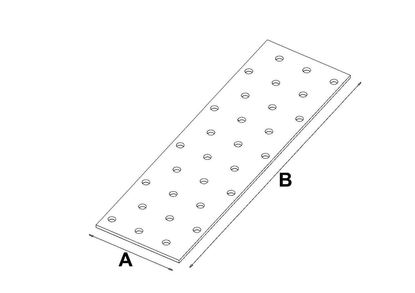 PP5 PŁYTKA PERFOROWANA ŁĄCZNIK 60X140 Długość 14 cm