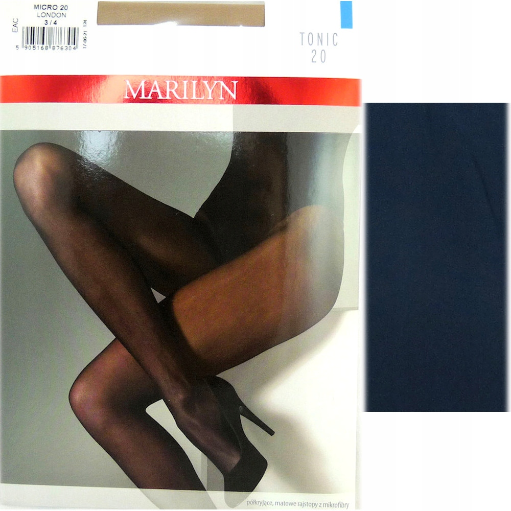 

Marilyn Tonic 20 R3/4 modne rajstopy micro granat