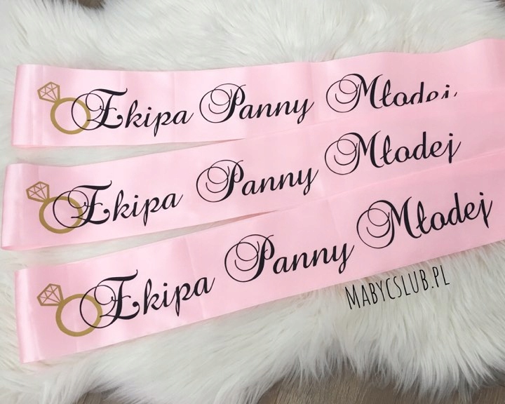 

Szarfy na wieczór panieński pink /wzory 1szt
