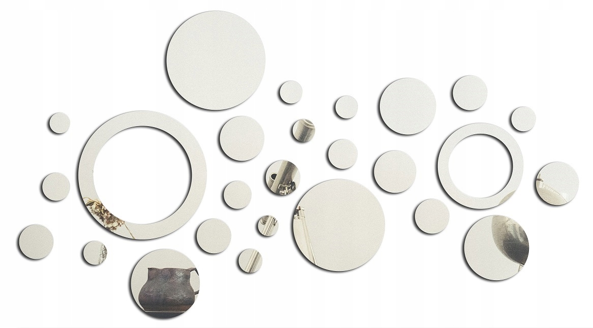 PIĘKNE! Dekoracyjne lustro na ścianę NOWOCZESNE 3D