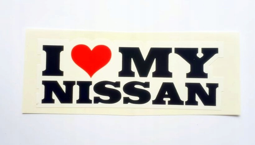 

Naklejka I Love My Nissan