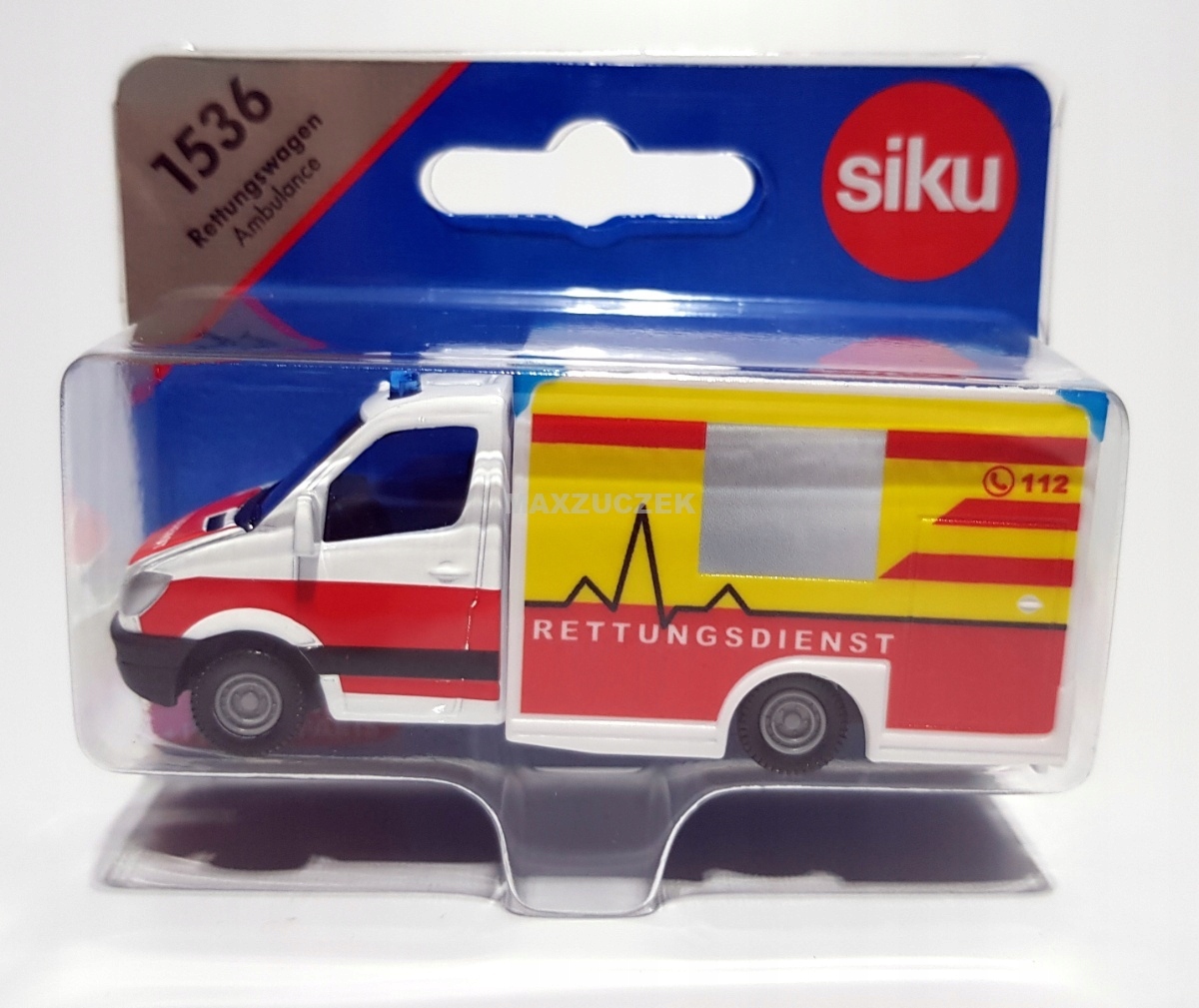 SIKU 1536 AMBULANS NOWOŚĆ 01.2020 Materiał metal plastik inny