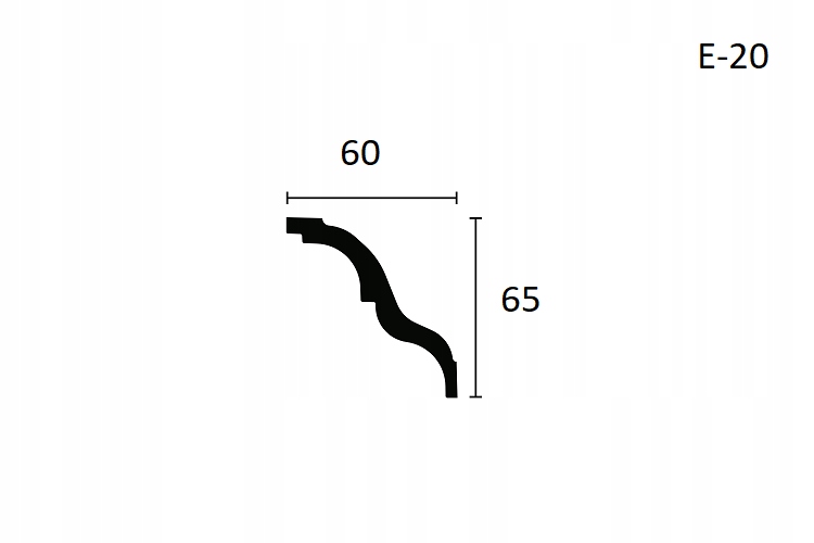Listwa przysufitowa faseta 6,5cm cena za 2m XPS Marka inna