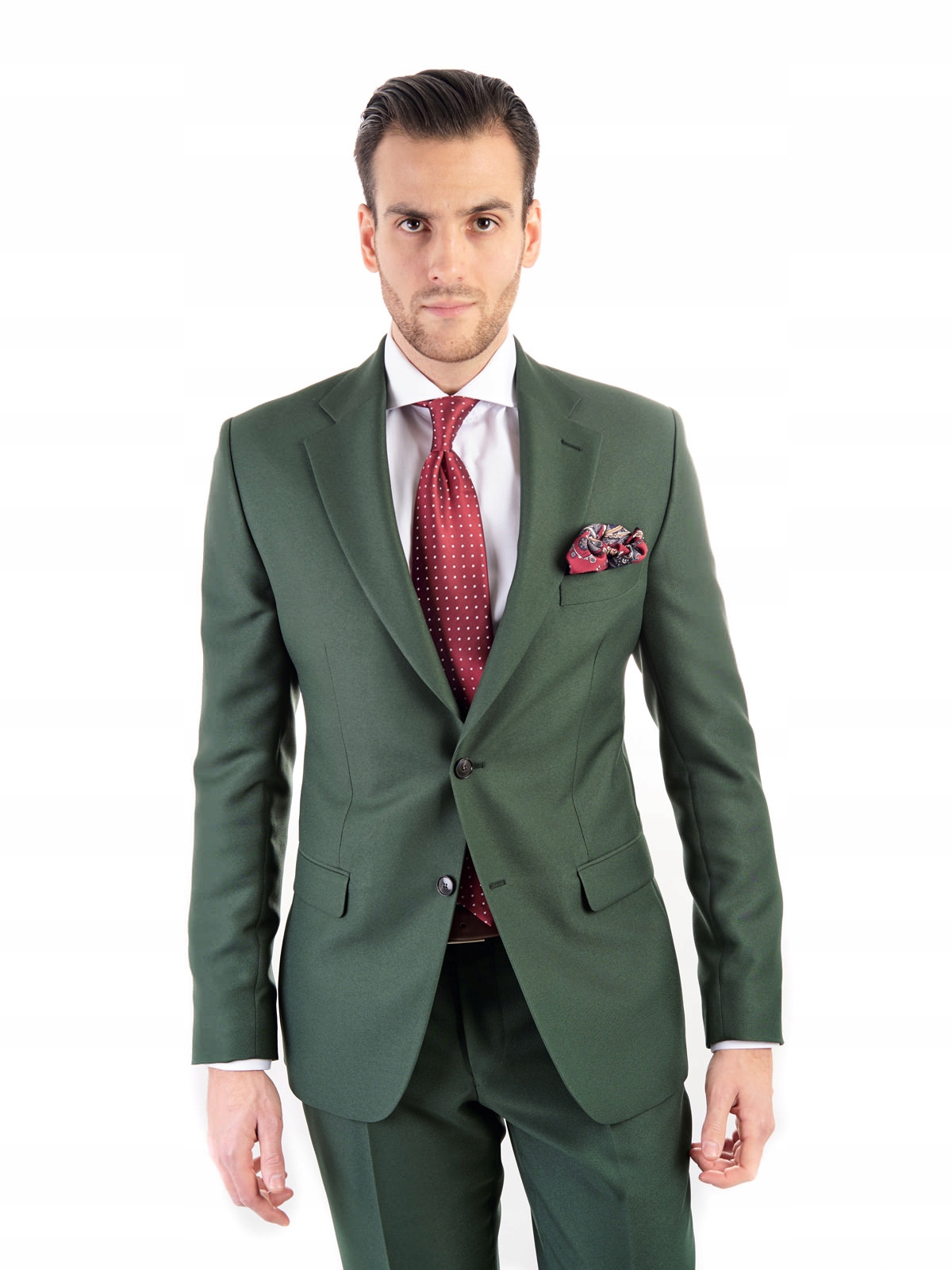 Зеленый мужской костюм