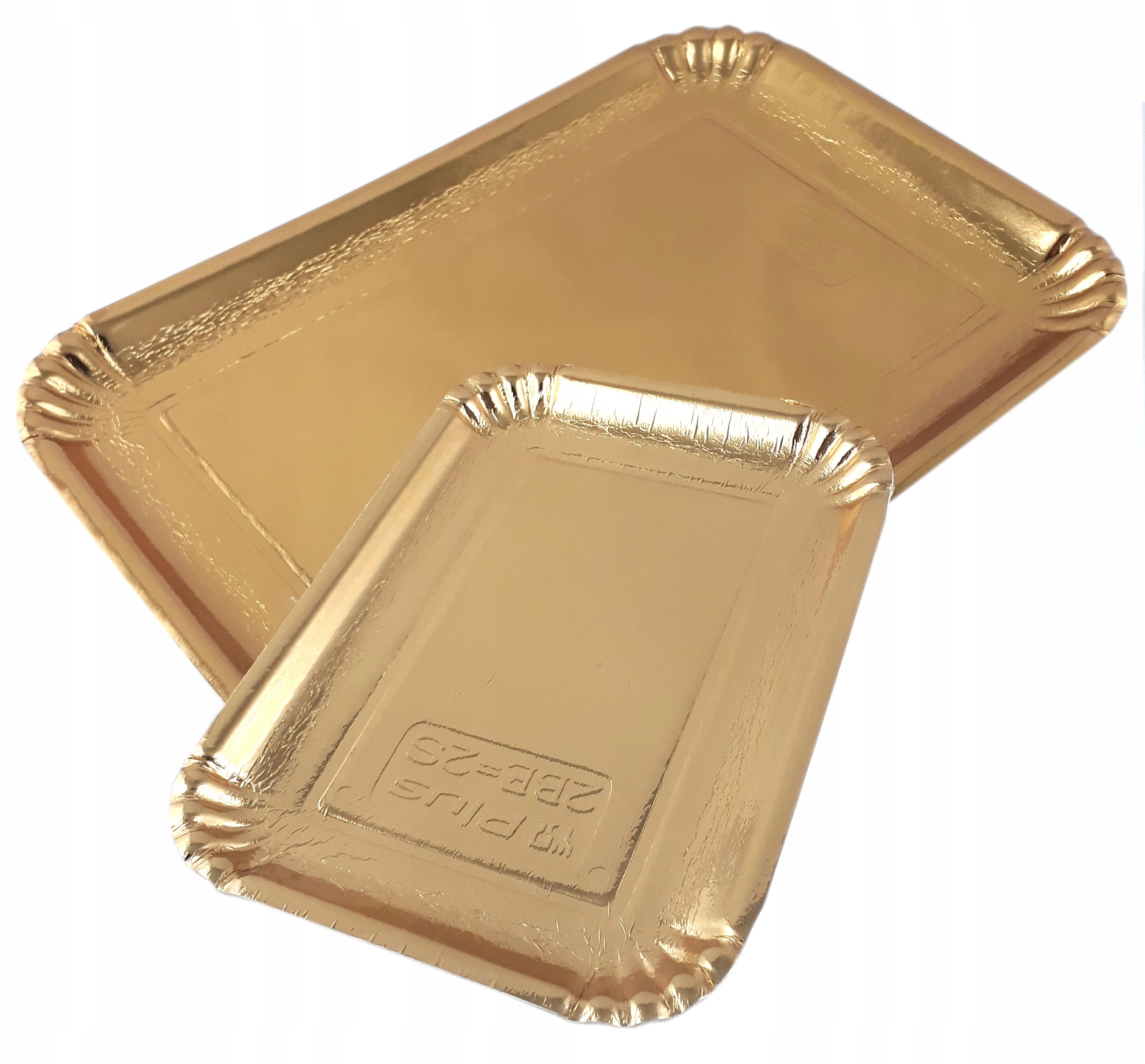 TACKA CUKIERNICZA ZŁOTA PAPIEROWA USZTYWNIANA 20X15 CM 2 SZT. Marka Cuki