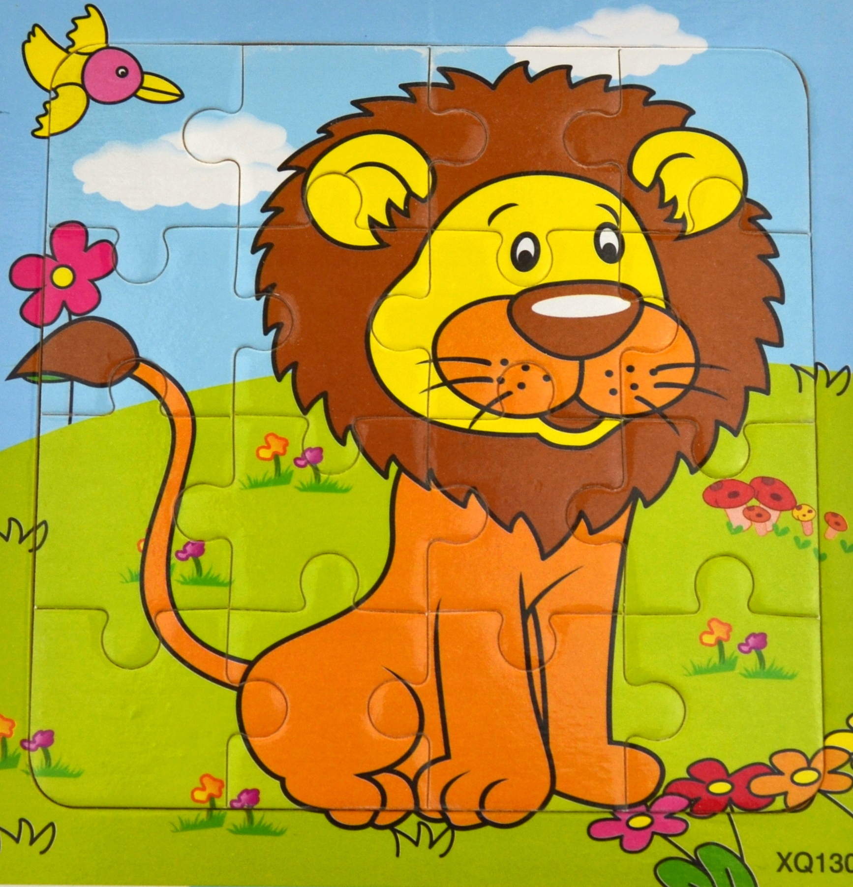 

Edukacyjne Puzzle Drewniane 16 elementów Lew