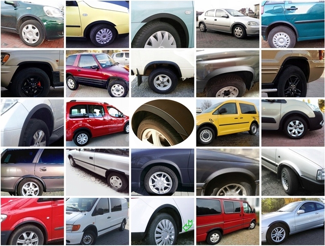 VW TOURAN 07-10 listwa nakładki na błotnik 4 szt. Numer katalogowy części 6573