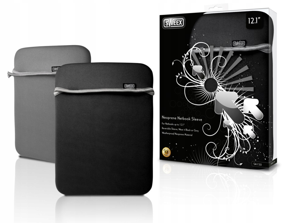 

Etui do notebooka, tabletu 10–12.1 Czarno-Szare
