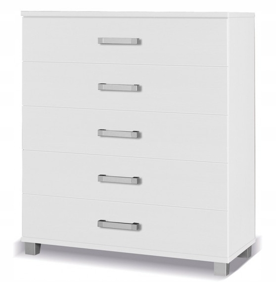 

Komoda 100cm 5 szuflad biały mat system X20