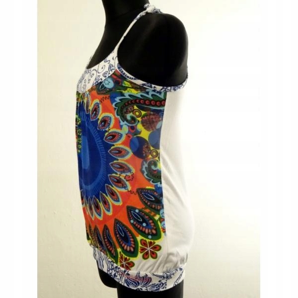 122/128 CM DESIGUAL MODNY TOP KOLOROWY BLUZKA Rozmiar 122