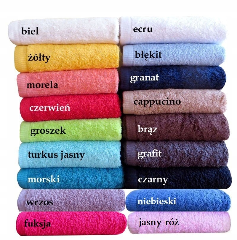 Ręcznik z haft IMIĘ dziecka 30x50 cm przedszkole Gramatura 550 g/m²