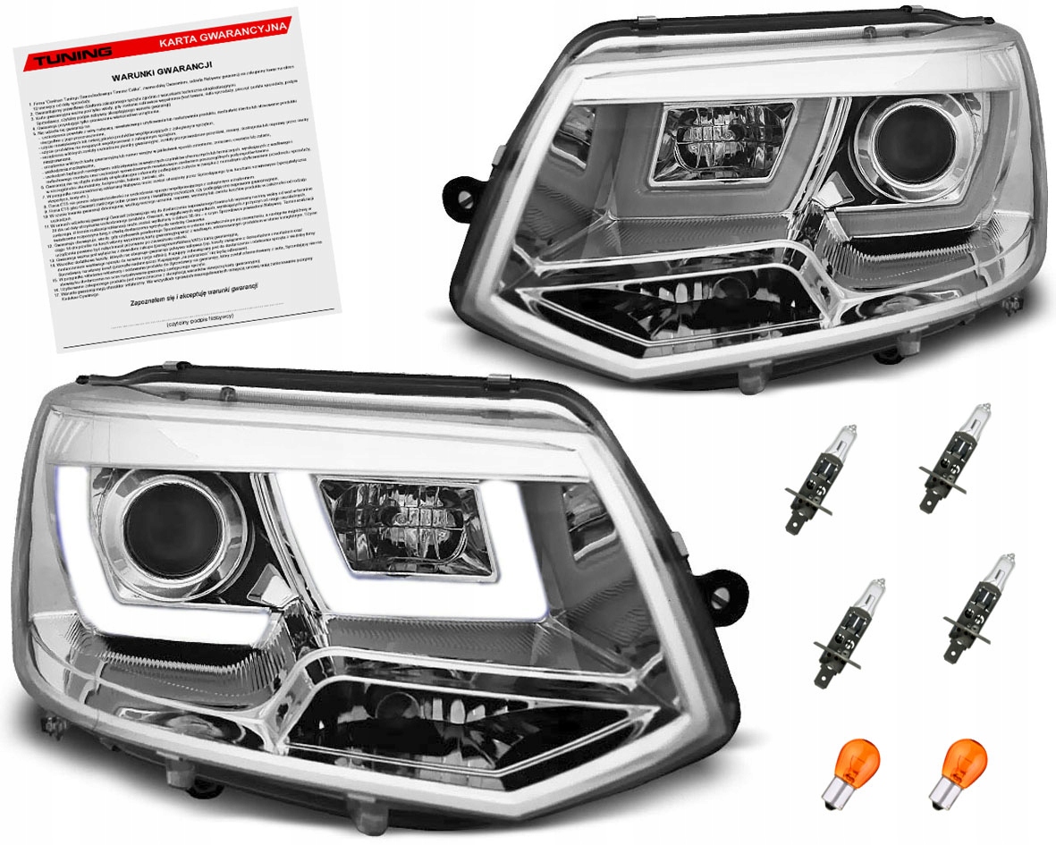 VW Transporter T5 09-15 ФАРИ рефлектори LED DRL