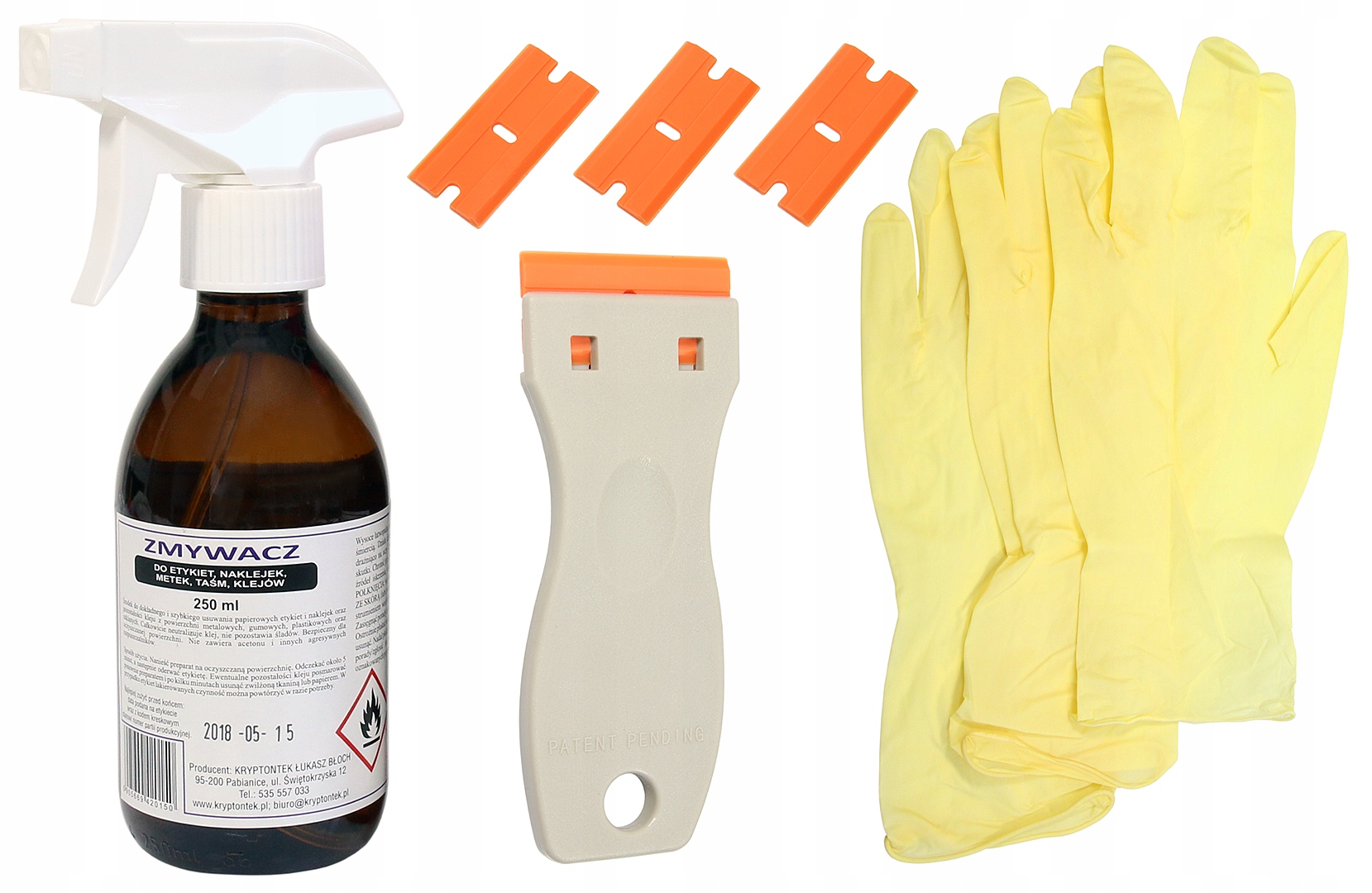 

Zmywacz 250ml Skrobak Ostrze Do Etykiet I Naklejek