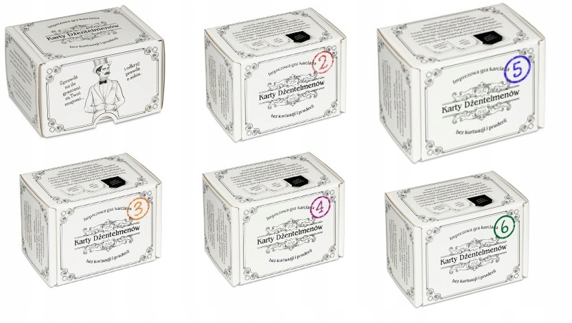 

Karty Dżentelmenów Epizod Od 1 Do 6 Zestaw Pakiet