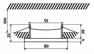 OPRAWA HALOGENOWA LED STAŁA BIAŁA + GNIAZDO GU10 Kolor biały