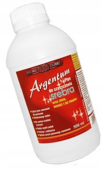 

Duży Argentum Płyn Czyszczenia Srebra Złota 500ml