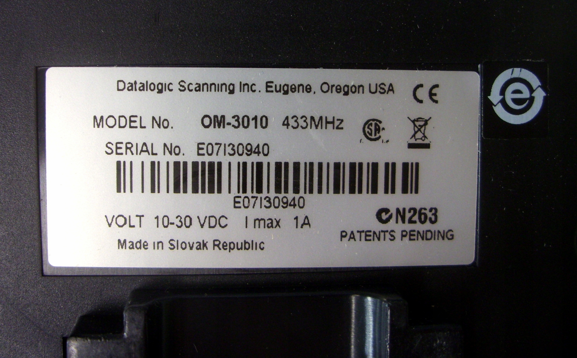 SKANER CZYTNIK DATALOGIC DRAGON M131/D OM-3010 USB Rodzaj bezprzewodowy