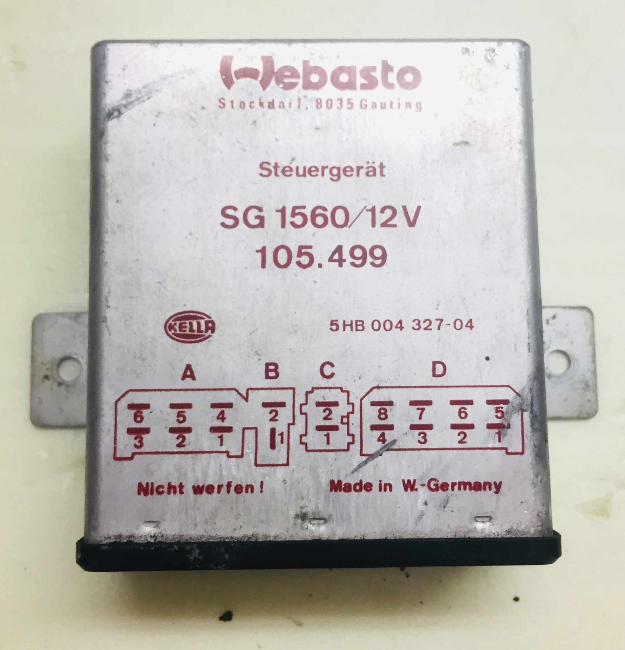 WEBASTO SG 1560 105.499 MODUŁ STEROWNIK