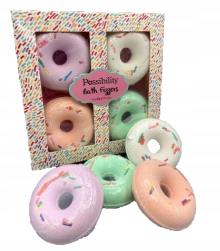 

Kule do kąpieli zestaw na prezent Donuty 4x60g
