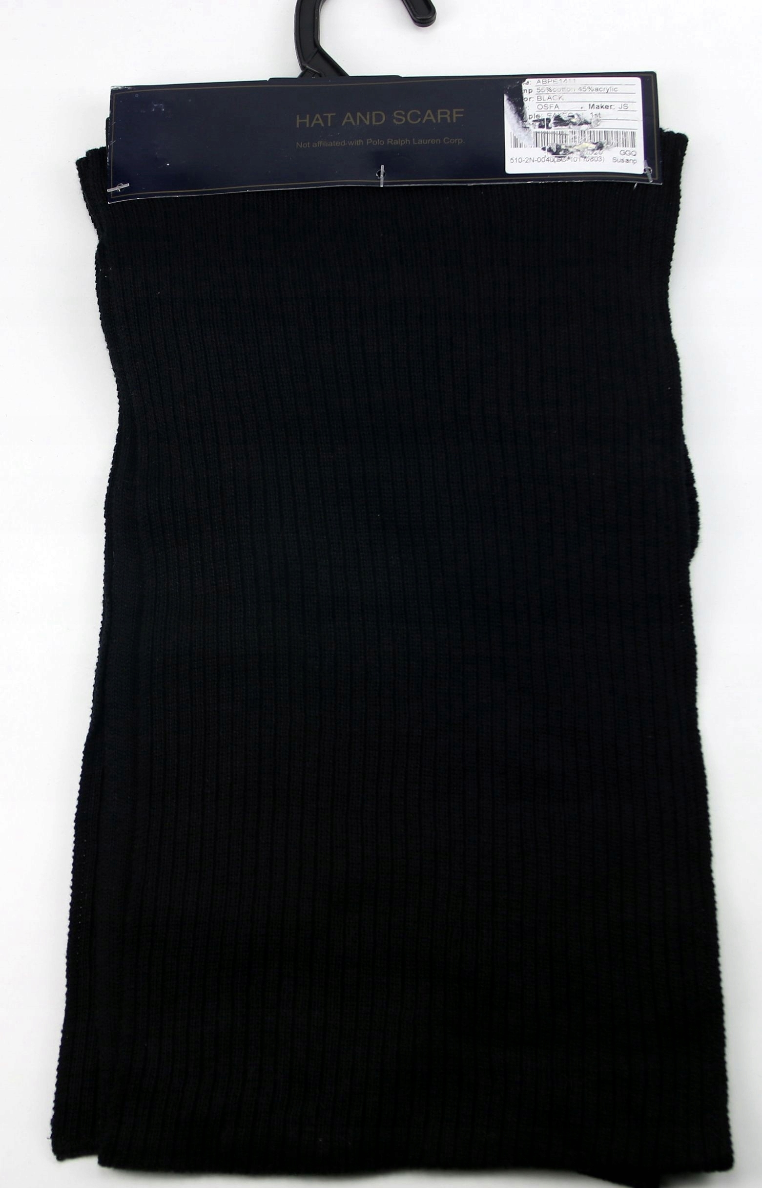 U.S. Polo Assn. Zestaw Zimowy Czapka Szalik 54-56 Kolor czarny